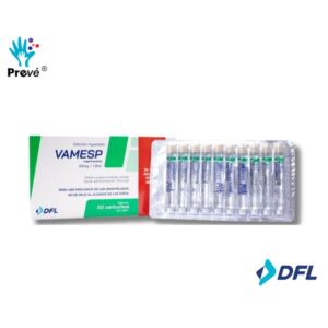 Vamesp Anestesia Mepivacaína al 3% Sin Epinefrina –50 Cartuchos de Vidrio