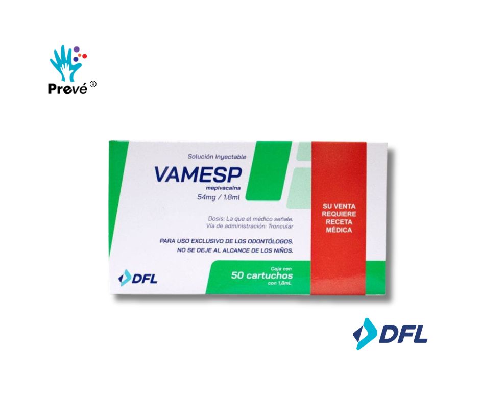 Vamesp Anestesia Mepivacaína al 3% Sin Epinefrina –50 Cartuchos de Vidrio - Image 3