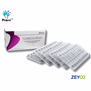 Turbocaina Articaína 4% con Epinefrina 1:100,000 – Anestesia Dental Caja con 50 Cartuchos de Plástico (1.8 ml)