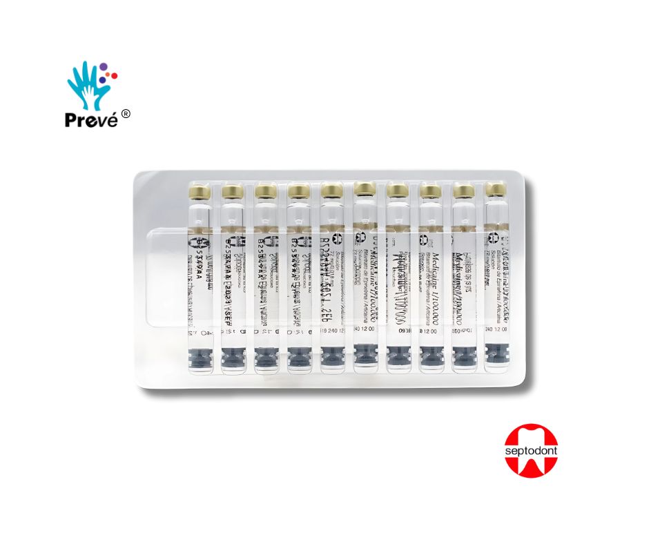 Medicaine Lidocaína 2% con Epinefrina 1:100,000 – Anestesia Dental Caja con 50 Cartuchos (1.8 ml) - Image 2