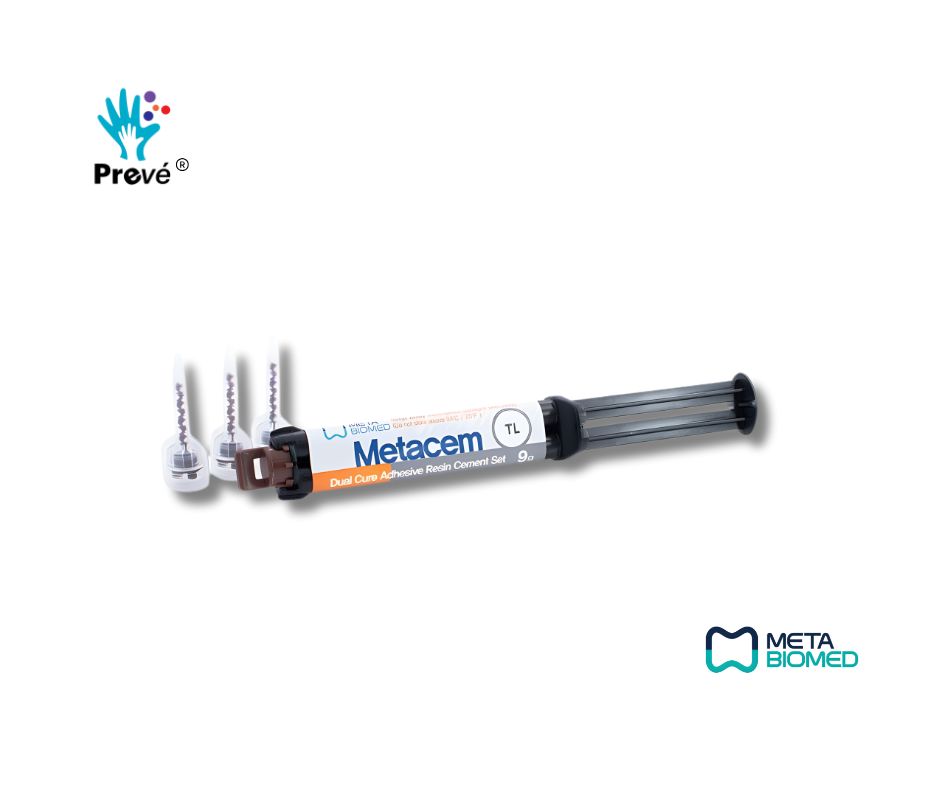 Metacem TL Metabiomed – Cemento Resinoso Dual Autoadhesivo Translúcido para Cementación Dental - Image 2