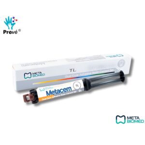 Metacem TL Metabiomed – Cemento Resinoso Dual Autoadhesivo Translúcido para Cementación Dental