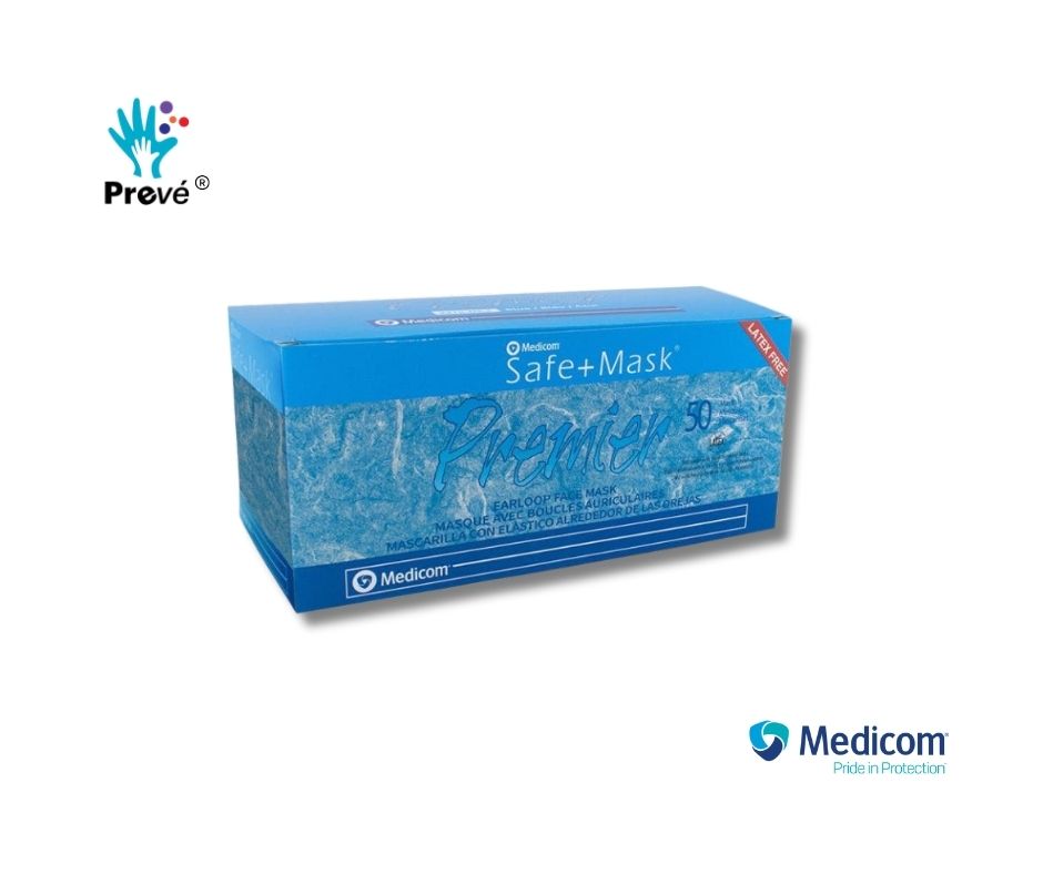 Cubrebocas Azul Medicom 50 pzas. - Image 2