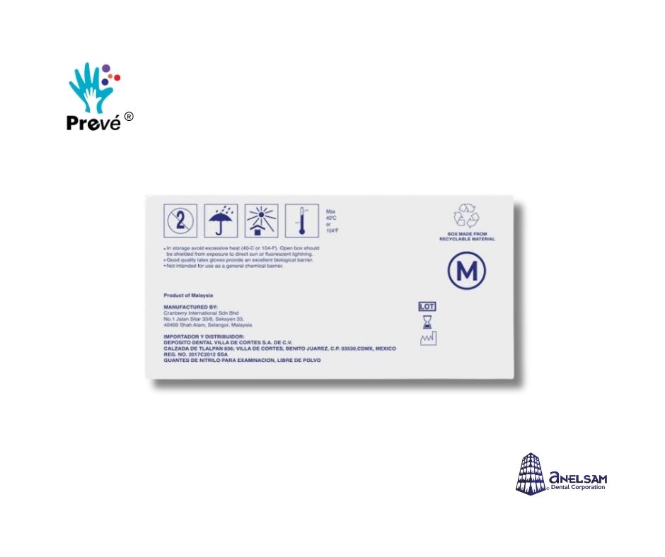 Guantes Morados de nitrilo MED Anelsam 100 pzas. - Image 2